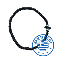 Браслет с греческим плетением «Комбоскини» Черный Греция