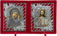 Складень Вседержитель Казанська   ↕25см ↔20,5см   №52 ЧС Виноград