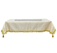 СКАТЕРТИНА  Біла   р1.50 /1.50 м   Парча