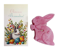 Свічка - Листівка  ПАСХАЛЬНА  Зайчик  ↕ 6см  Парафін