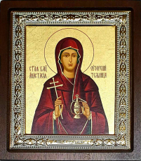 АНАСТАСІЯ   ↕17см ↔15см МДФ Шовкографія Срібло Сусальне золото Емаль Греція