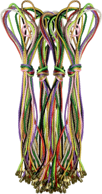 ШНУРОК Кольоровий 45см Закрутка 