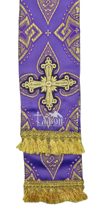 ЗАКЛАДКА для ЄВАНГЕЛІЄ Фіолетова 10/140см Парча 