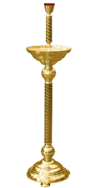 Підсвічник ХРАМОВИЙ на пісок ↕140см Ø35см  (круглий) середній +лампада 