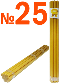 1кг Свечи    100%ВОСКОВЫЕ   №25   Количество - 8шт