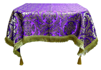 СКАТЕРТИНА   Фіолетова   ↕100см ↔100см   Парча