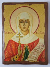 КЛАУДИЯ   17/13см Дерево Литография