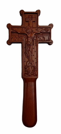 ХРЕСТ Требний Двухсторонній  ↕22,5см ↔9см Деревяний Греція 