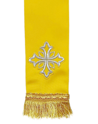 ЗАКЛАДКА для ЄВАНГЕЛІЄ Жовта 8/140см Габардин 