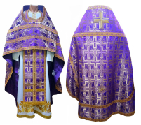 Облачення священника   Фіолетове 58р/д155см   Парча   