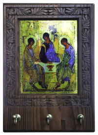 Ключниця   ↕24см ↔20см↔2см Дерево "ТРІЙЦЯ СВЯТА"