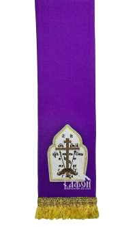 ЗАКЛАДКА для ЄВАНГЕЛІЄ Фіолетова 10/140см Габардин 