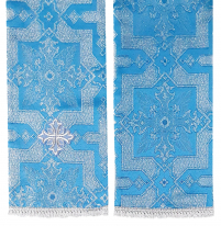 ЗАКЛАДКА для ЄВАНГЕЛІЄ Блакитна 17/145см Парча 