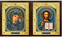 Пара Вседержитель Казанская   17,5/19,5см