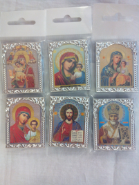 ИКОНКА на подставке   4/5,5см Пластмасса