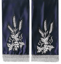 ЗАКЛАДКА для ЄВАНГЕЛІЄ Чорна 16/155см Габардин Вишивка