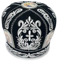 МИТРА   Черная   Размер 62   Велюр Вышивка 