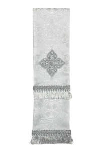 ЗАКЛАДКА для Евангелия Белая 12/140см Парча