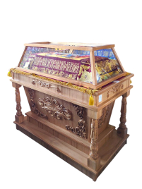 Гробниця під плащаницю Дуб шпон різьба ↑110см ↔135см ↕75см