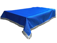 СКАТЕРТИНА   Синя   ↕150см ↔150см   Парча