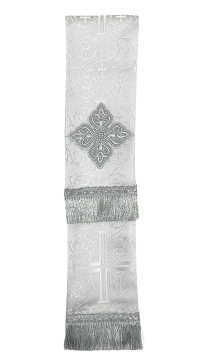 ЗАКЛАДКА для Евангелия Белая 10/140см Парча