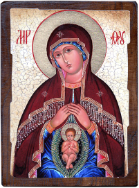 ПОМІЧНИЦЯ в ПОЛОГАХ   ↕23см ↔17см   Дерево Літографія