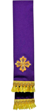 ЗАКЛАДКА для ЄВАНГЕЛІЄ Фіолетова 10/140см Габардин 