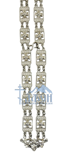 ЛАНЦЮГ для священників  д58см Латунь Нікель