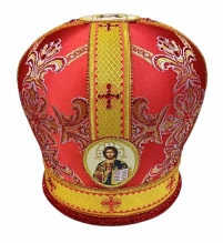 МИТРА   Червона   Розмір 58   Парча 