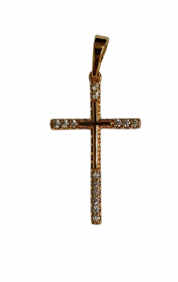 Хрестик НАТІЛЬНИЙ   ↕3.5 ↔1.8 см   Медичний сплав