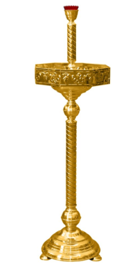 Підсвічник ХРАМОВИЙ на пісок ↑140см ↔40см ↕40см (восьмиграний) прямий 