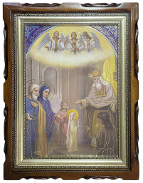 ВВЕДЕННЯ у ХРАМ Пресвятої Богородиці   42/32см  Літографія №43