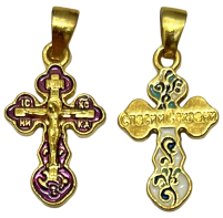 Крестик НАТЕЛЬНЫЙ   ↕2см ↔1.2см  Металический  