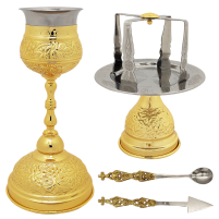 ЕВХАРИСТИЧЕСКИЙ НАБОР   250мл   Золочение  Греция    (110G)