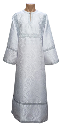 СТИХАРЬ   Білий   р56  д150см Парча  