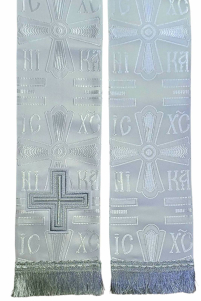 ЗАКЛАДКА для Евангелия Белая 12/140см Парча