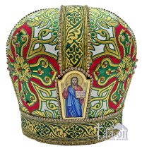 МИТРА   Зеленая   Размер 57   Парча  