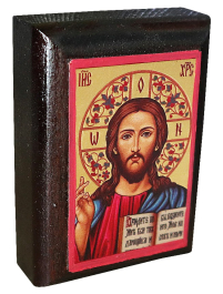 Пара Вседержитель Казанская  5/7см Дерево Шелкография Сусальное золото