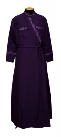Підрясник грецький   Фіолетовий 48р   Габардин Вишивка "Виноград"
