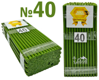 1кгСвечи ВОСКОВЫЕ Зелёные №40К   Количество-100шт