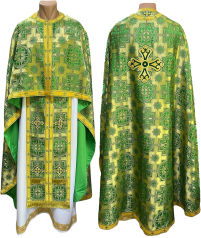 Облачення  Зелене  52р/д145см   Парча  Турецька  "Римське золото"