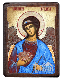 ІЄГУДИЇЛ АРХАНГЕЛ   ↕17см ↔13см Дерево Літографія