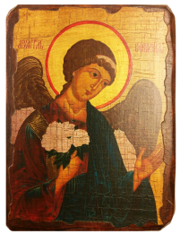 ВАРАХИИЛ АРХАНГЕЛ   ↕17см ↔13см Дерево Литография