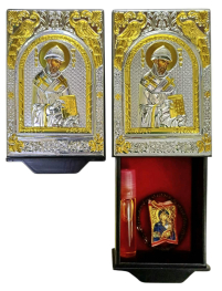 ШКАТУЛКА Набор ↕10,5см ↔7см  СПИРИДОН ТРИМИФУНТСКИЙ