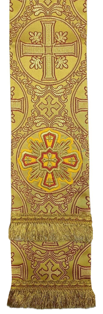 ЗАКЛАДКА для ЄВАНГЕЛІЄ Жовта 12/140см Парча 
