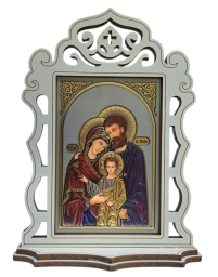 СВЯТОЕ СЕМЕЙСТВО   ↕13,5см ↔10,5см   ДСП Литография на подставке