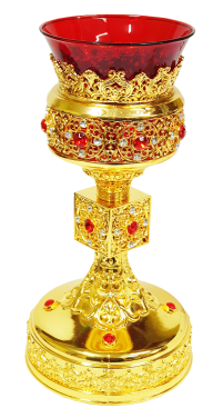 ЛАМПАДА  напрестольна   ↕25см Ø14см   Метал Китай