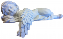 Статуэтка Ангел лежит правая рука свисает Н-23 (01581)