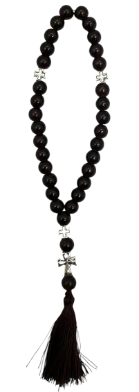 Чотки 30 Чорні ↕ 19см