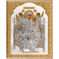 ВСЕЦАРИЦЯ   ↕13см ↔10см МДФ Сріблення Золочення Шовкографія Італія